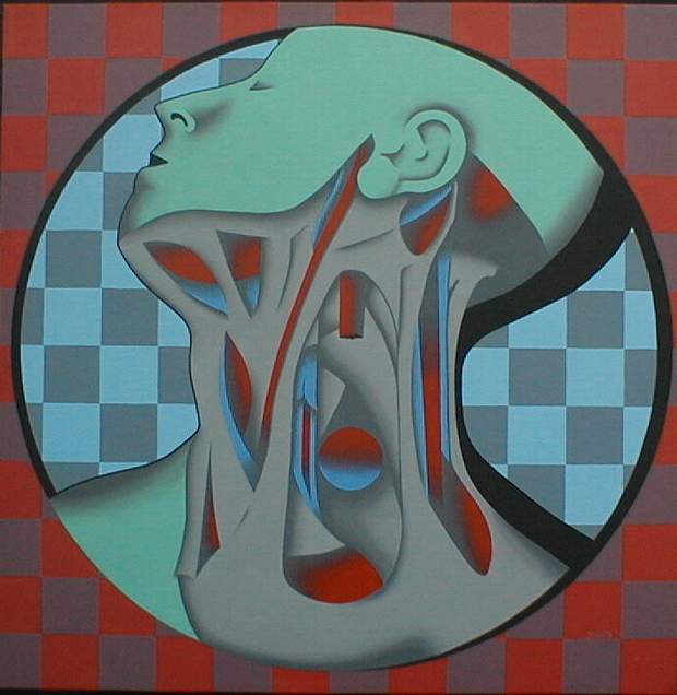 36 x 36
Hand brushed acrylic