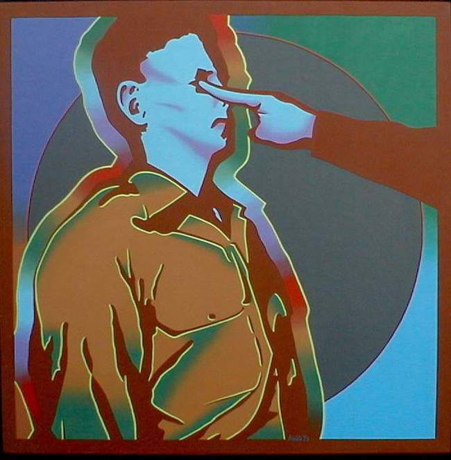 36 x 36
Hand brushed acrylic